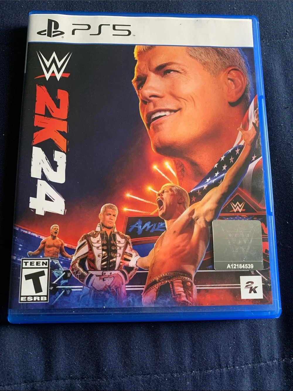 WWE 2K24 PS5 - Red, Blue, White Artwork